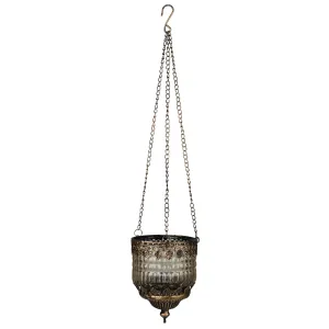 HomArt - Fez Hanging Lantern, Smoke Glass Sphere