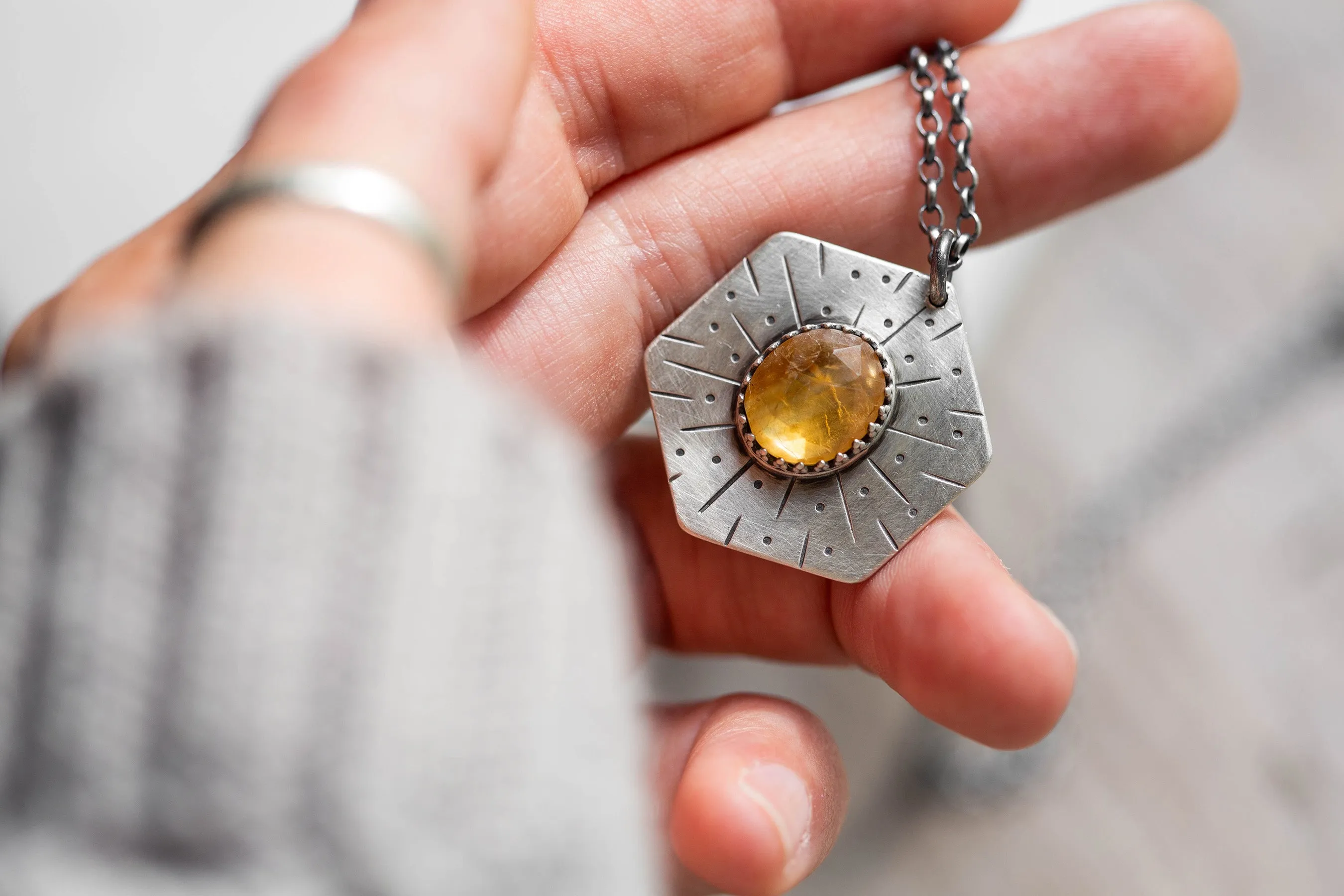 Honeybee Compass Necklace | #14