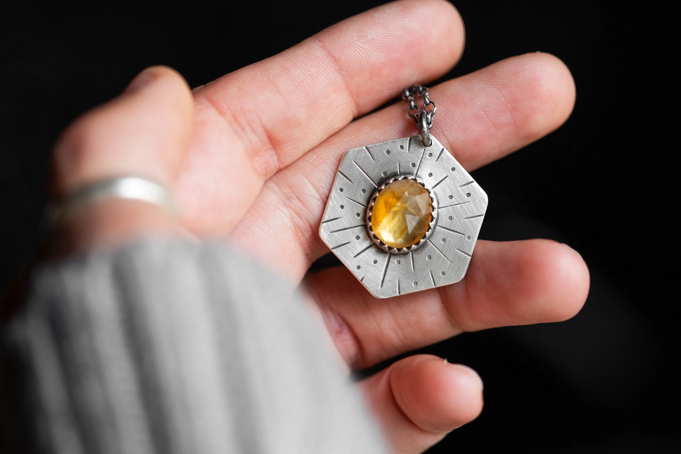 Honeybee Compass Necklace | #14