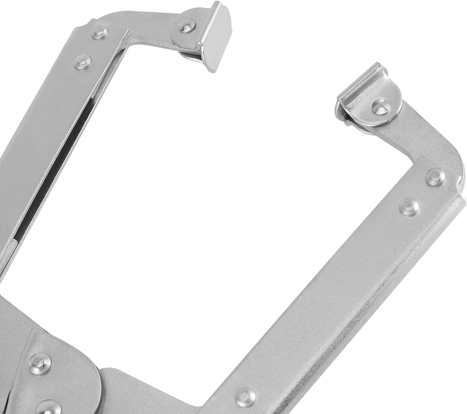 HOZEON 3 PCS 14 Inch C Clamp Locking Pliers, Heavy Duty Welding C Clamp Pliers with Swivel Pads, Vise Grip Locking Pliers Face Clamps for Woodworking, Welding, Building