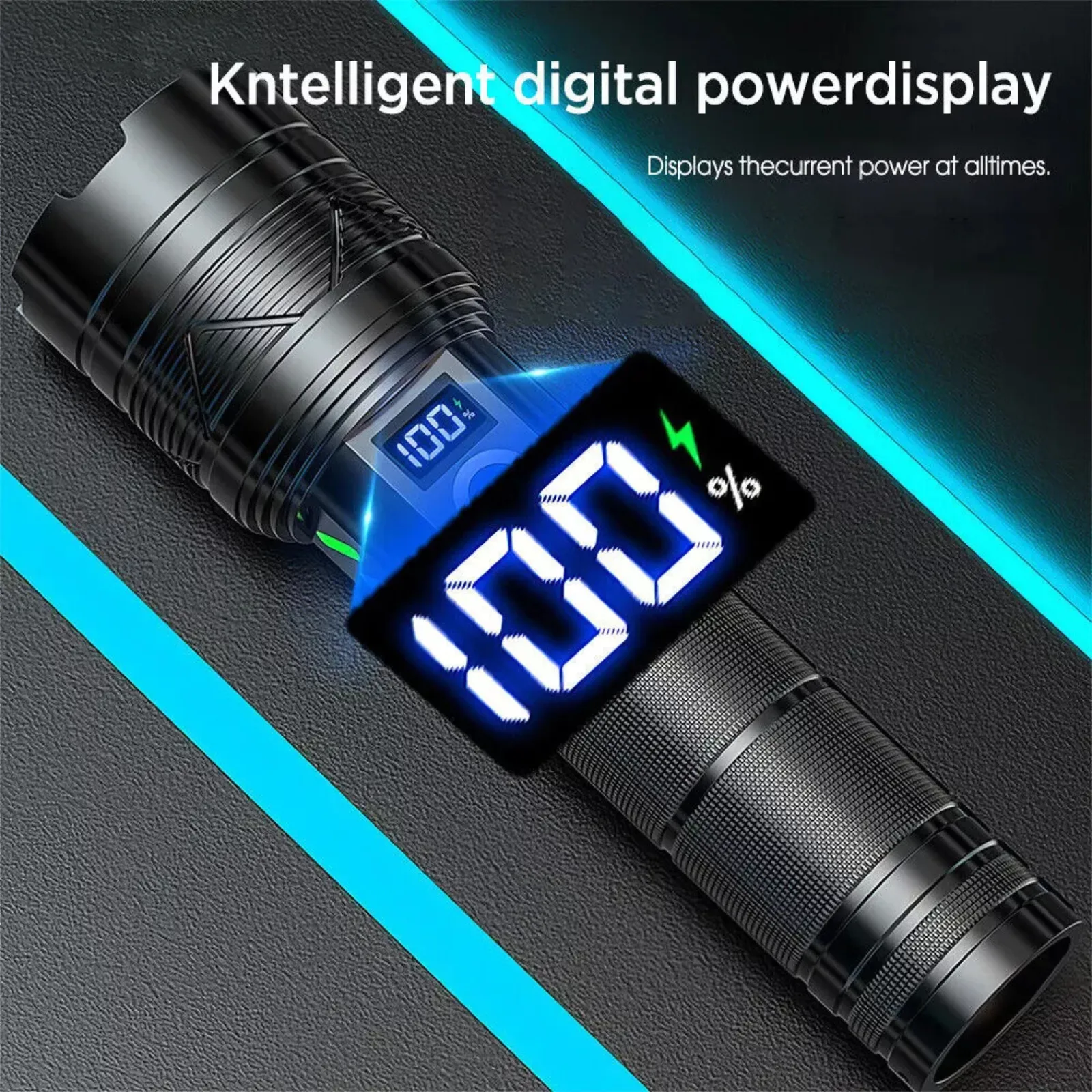 Hunting Rechargeable Lamp Light Super Bright 1500000LM LED Flashlight Torch