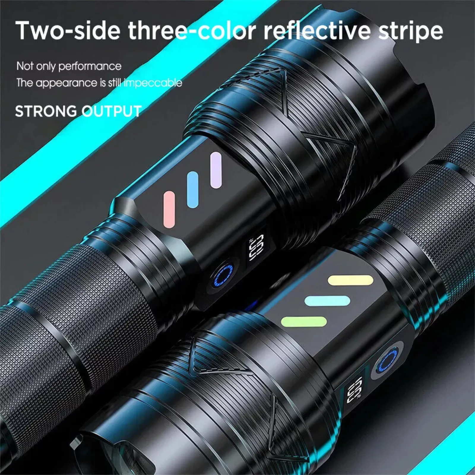 Hunting Rechargeable Lamp Light Super Bright 1500000LM LED Flashlight Torch