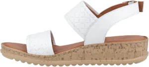 Hush Puppies Women's Ebony Wide Fit, White, 10