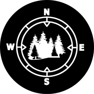 In the Woods Compass Spare Tire Cover