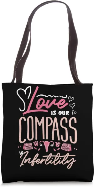 Infertility Awareness Month IVF Month Live Is Our COmpass Tote Bag