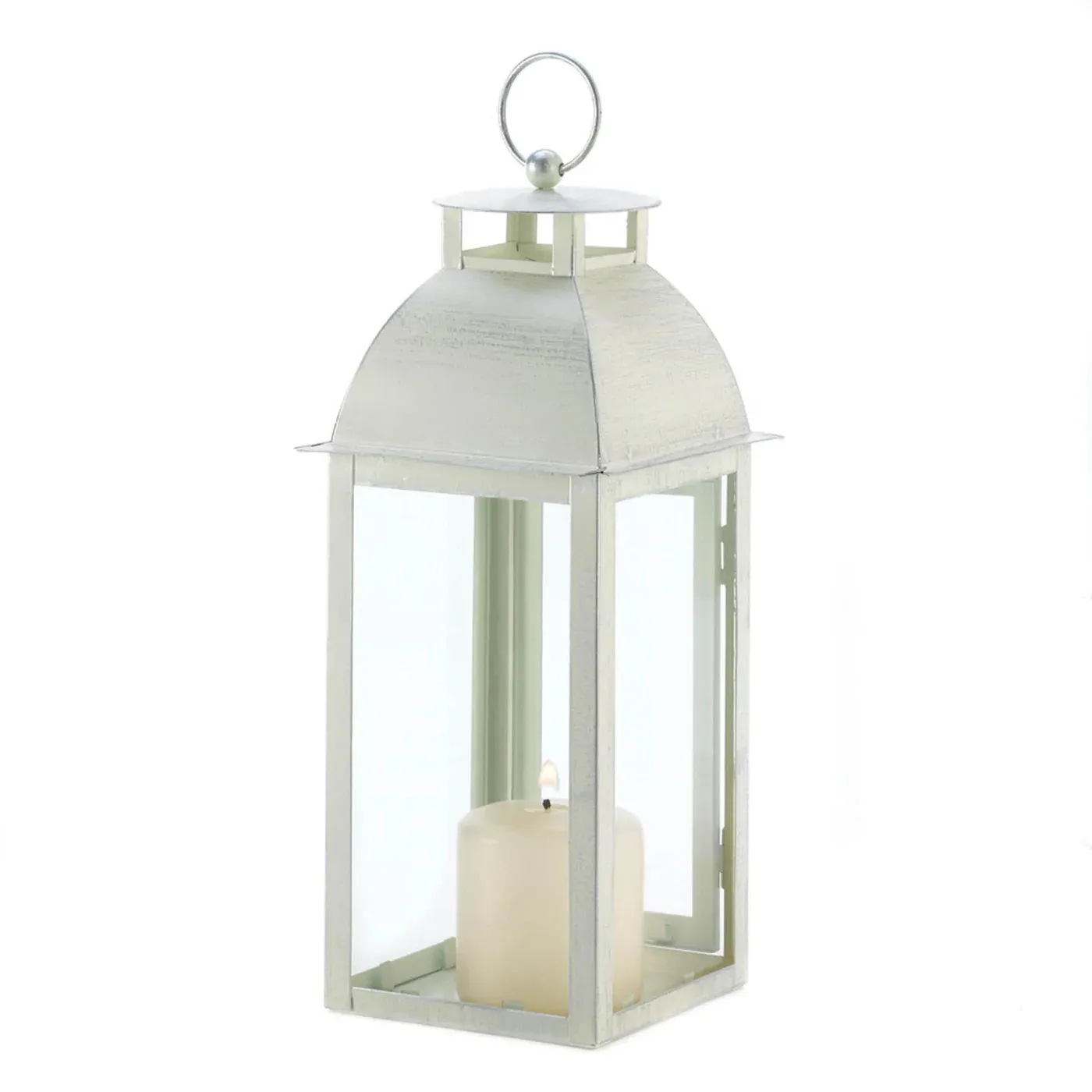 IVORY Efficient global logistics Free shipping discount DISTRESSED LANTERN CANDLE