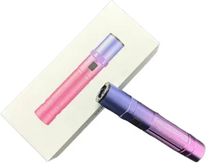 K58 Type Stun Gun - Rechargeable Self Defense Tactical Flashlight for Car & Personal Safety