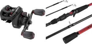 KastKing Brutus Baitcasting Fishing Reel, Left Handed & KastKing Royale Advantage,Casting Fishing Rods 7'MH