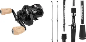 KastKing Megatron 200 Baitcasting Reel, 6.4:1 Gear Ratio, Right Handed & KastKing Perigee II Casting Rod 7ft - Medium and Medium Heavy - Fast - Twin-tip Rod (2Tips 1 Butt Section)