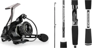 KastKing Megatron Spinning Reel, Size 3000 & KastKing Perigee II Fishing Rods, Spinning Rod 7ft - Medium - Fast - Two Pieces One Tip Rod