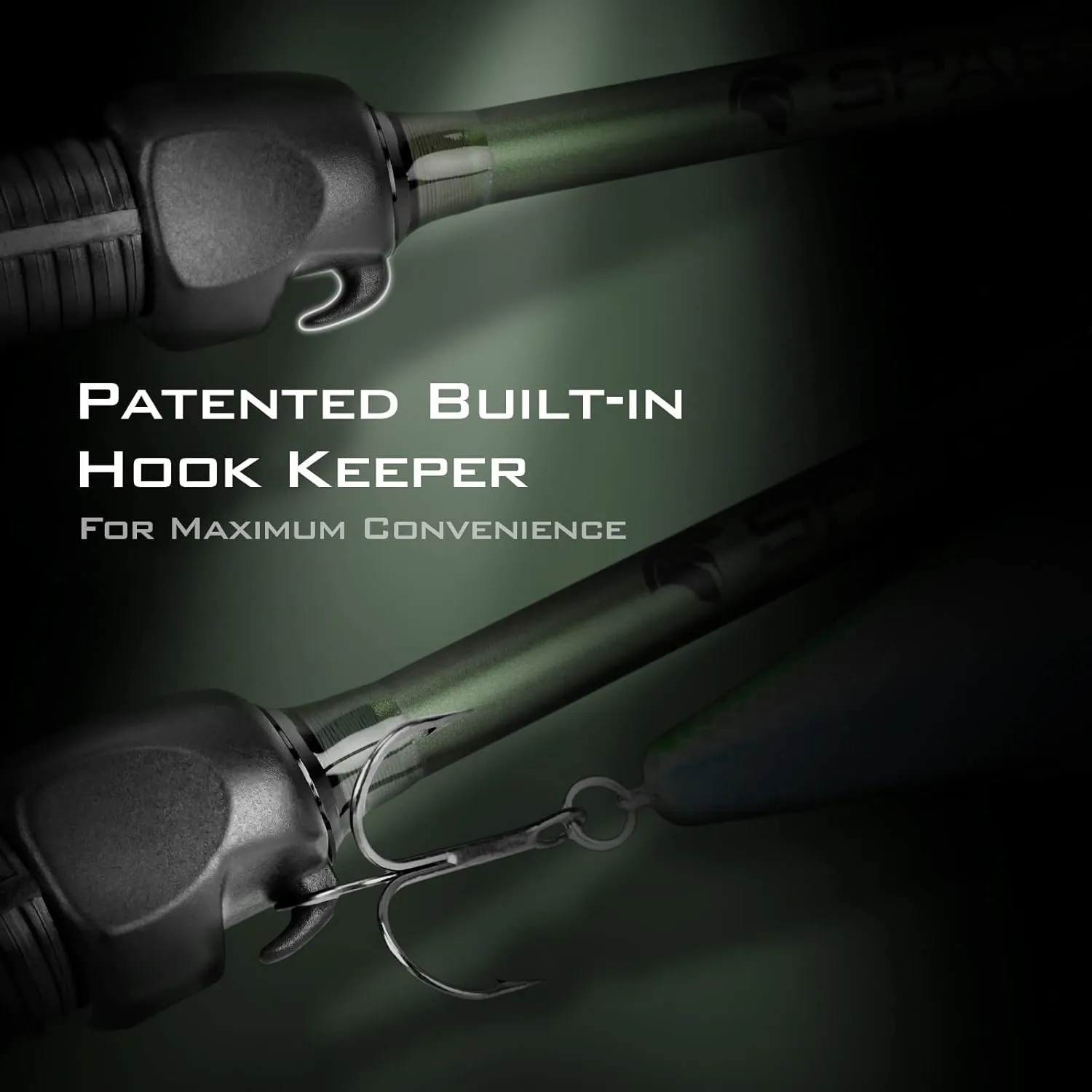 KastKing Spartacus II Fishing Rods - IM6 Graphite Blanks Casting & Spinning Rods, 2-Piece Rods with Extra Tip Section, PTS Power Transition System, KastFlex Technology, Rubber Cork Handle