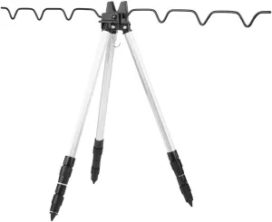 Keenso Fishing Rod Tripod,Universal Outdoor Sea Fishing Support Stand Fishing Rod Support Telescopic Triangle Tools Other fishing tools and accessories