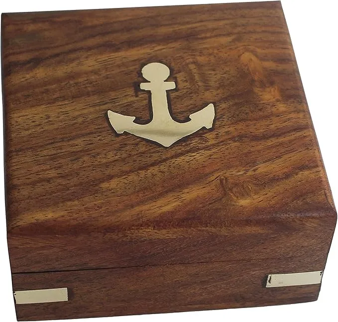 Keep This Close and Listen to Your Heart, Camping Compass Engraved with Gift Compass
