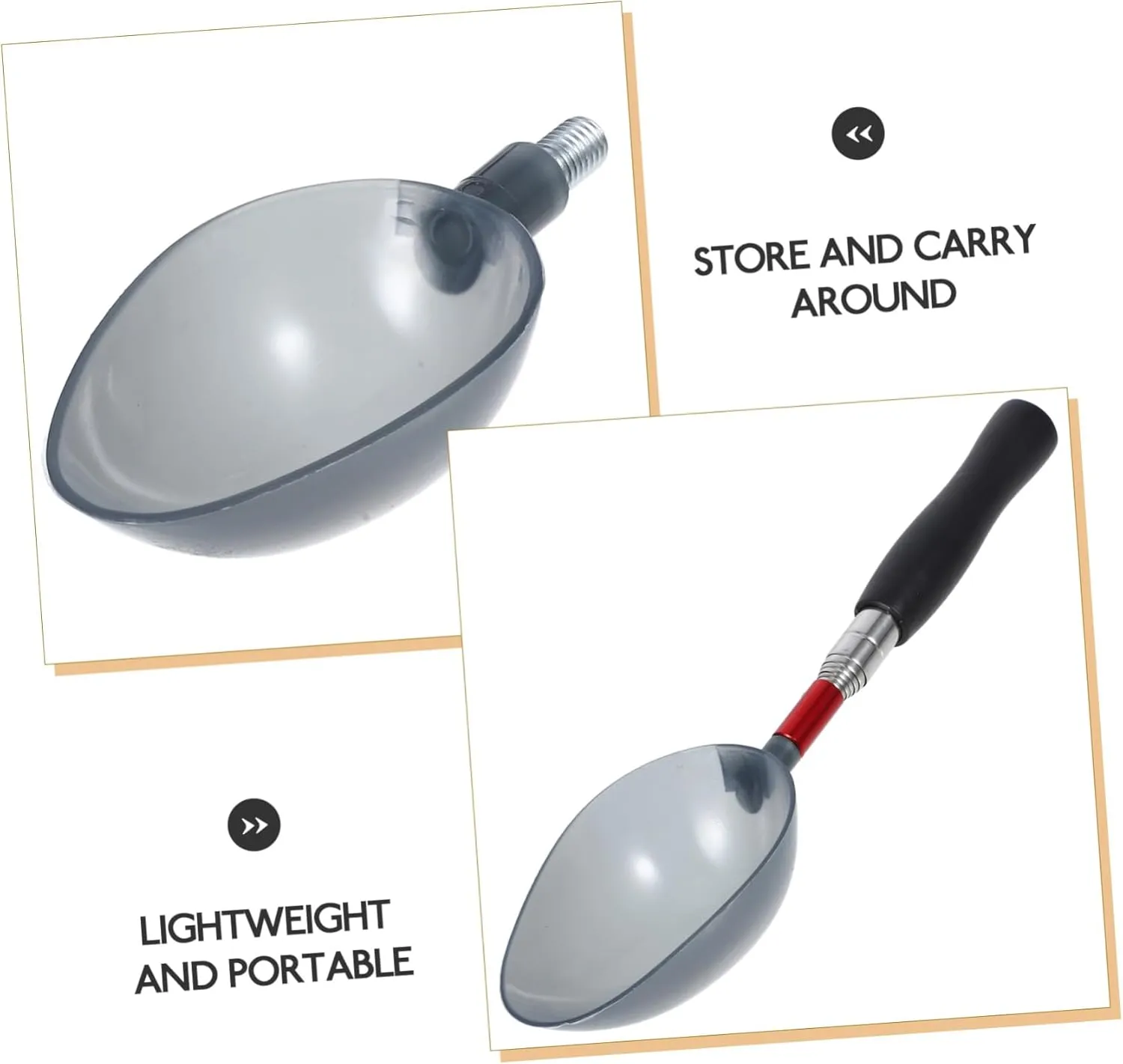 KESYOO Fishing Tools for Making Nest Spoon Fishing Scoop Small Bait Thrower Fishing Spoons Bait Spoon Carp