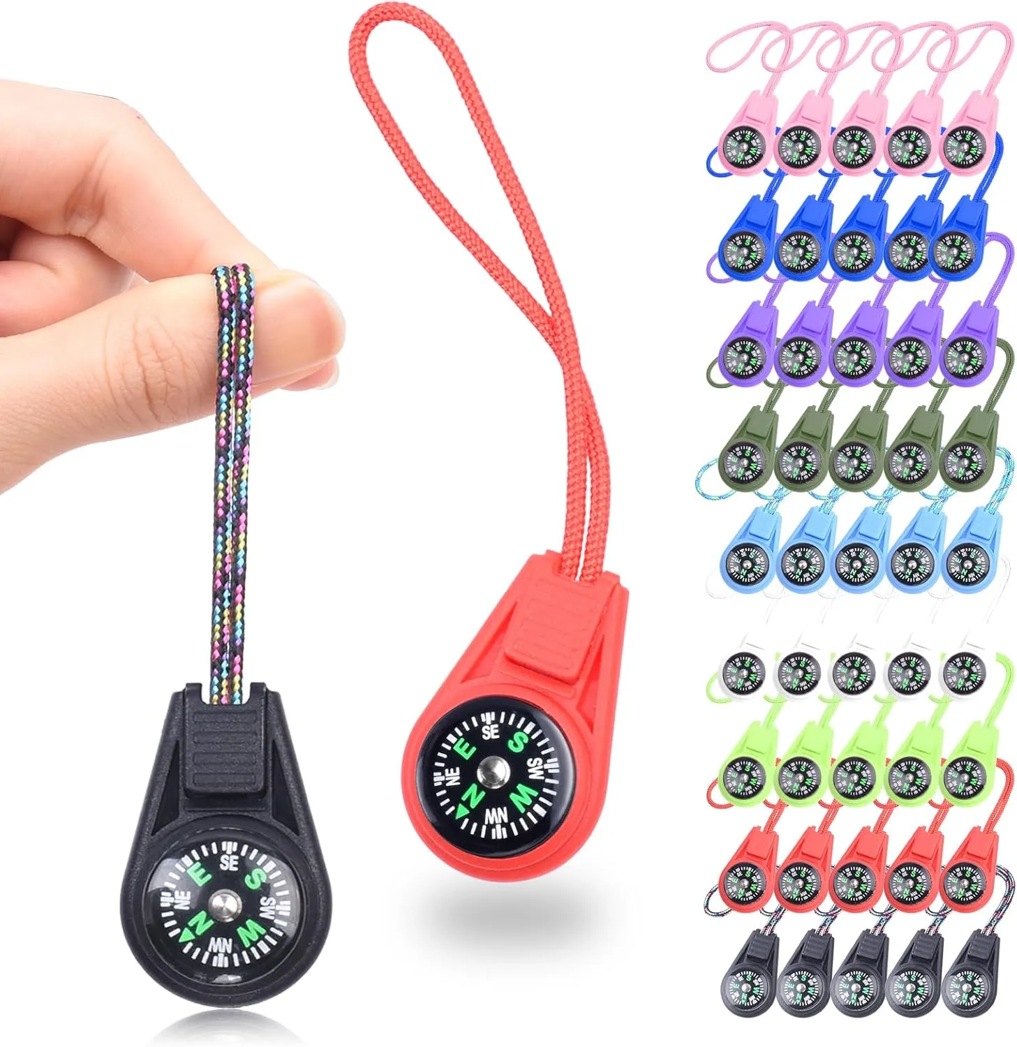 Kids Compass Bulk Mini Compass for Kids,Children's Classroom Compass for Navigation Lesson,Plastic Compass for Party Favor/Hiking/Boy Scout/Outdoor Survival