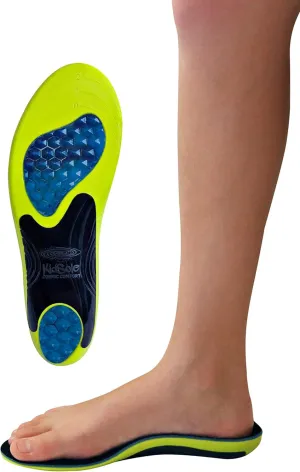 KidSole Cosmic Comfort Reinforced Arch Support Soft & Strong Children's Insole. Slim Profile & Strong Support with Memory Foam Soft Top. ((21 CM) US Toddler Size 11-2)