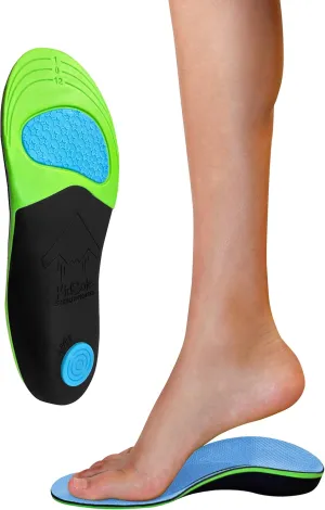 KidSole Stealth Fighter: High Arch Support Insole. Slim Profile, Strong Arch, Soft Memory Foam Top & Lightweight Design. Inward/Falling Ankle Correction ((21 CM US Toddler Size 11-2))
