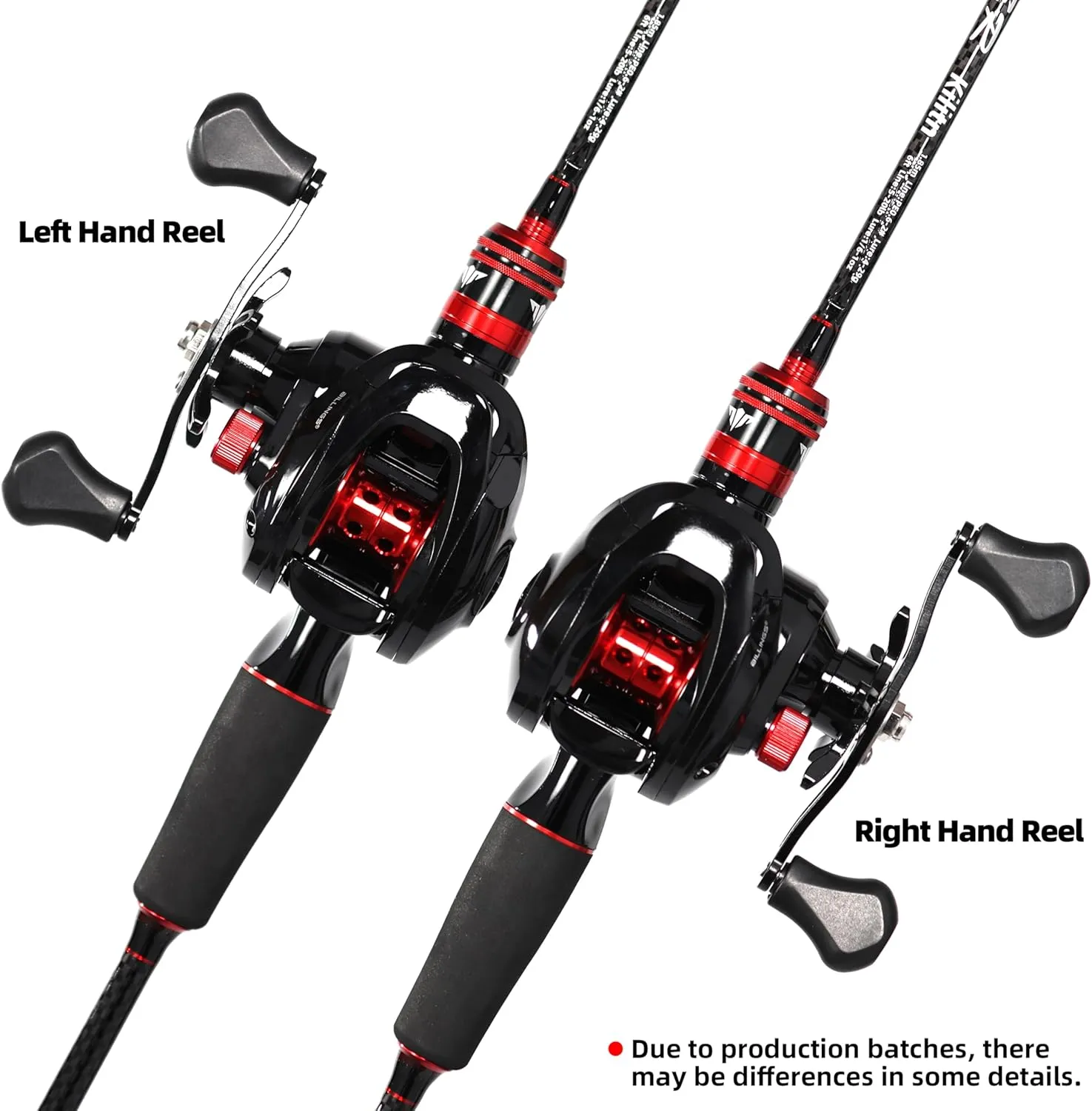 Kilitn Fishing Rod and Reel Combo, Baitcaster Rod 2-Piece & Reel, L/M/MH Power Replaceable Tips, Strong Carbon Fiber Rod with EVA Handle for Freshwater or Saltwater Fishing
