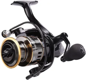 Kisangel 1Pc Full Metal Fishing Reel Durable Fishing Gear for Lure Sea and Telescopic Rods Comfortable Grip Rivers and Lakes