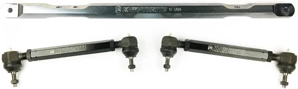 Kryptonite SS Series Center Link Tie Rod Package Compatible with 2001-2010 Chevy/GMC 2500HD 3500HD KRCLP10
