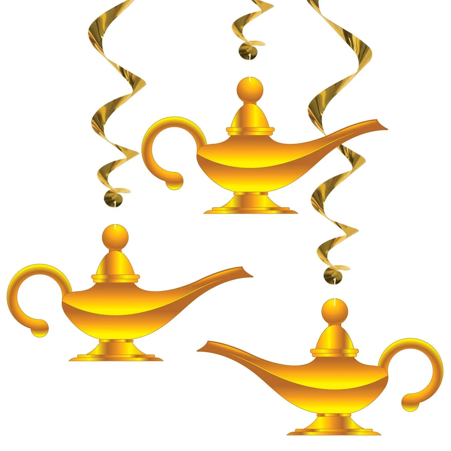 Lantern & Lamp Party Whirls (12 per Package)
