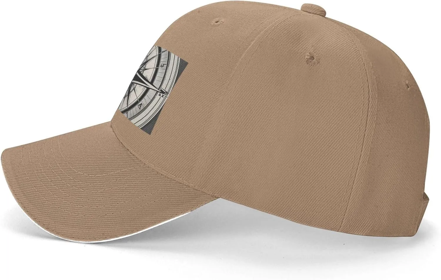 Law of The Compass Navigation Print Stylish Baseball Cap for Men,Golf Hat with Adjustable Back,Perfect Accessories for Men