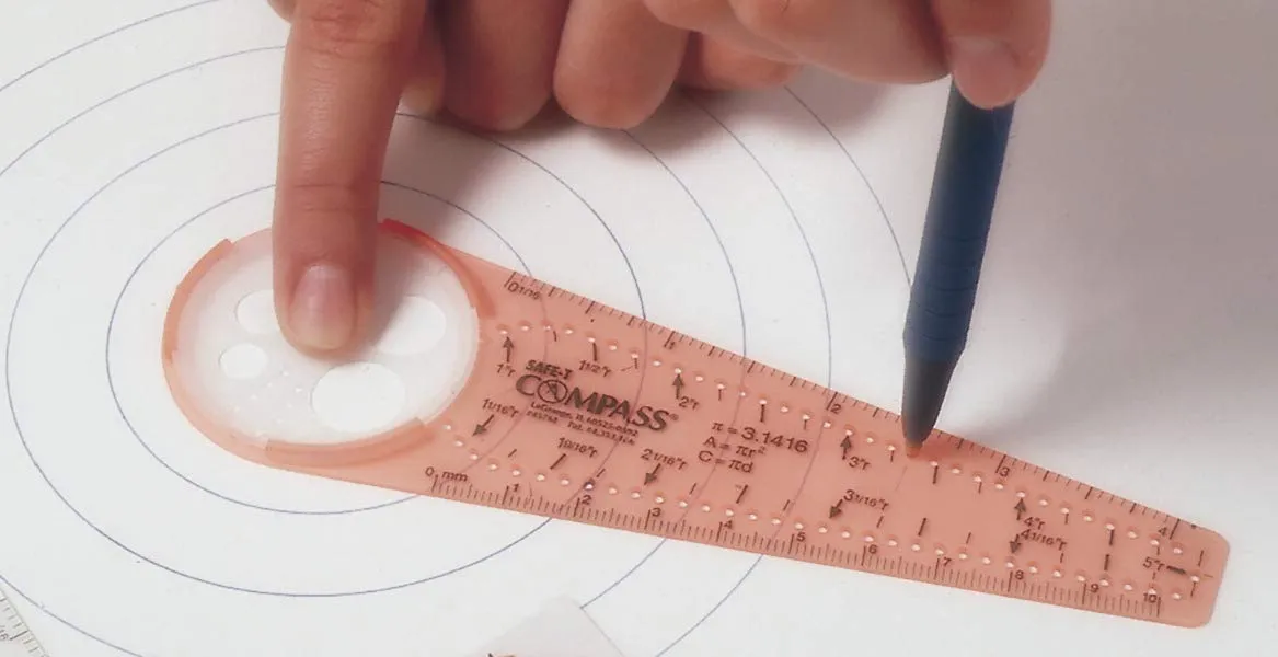 Learning Resources 031-1486 Safe-T Compass, Plastic, 10" Size