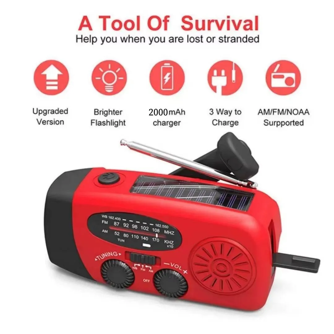 LED Flashlights Hand Crank