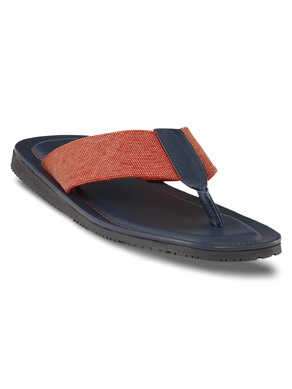Leigh Sandal - Orange/navy