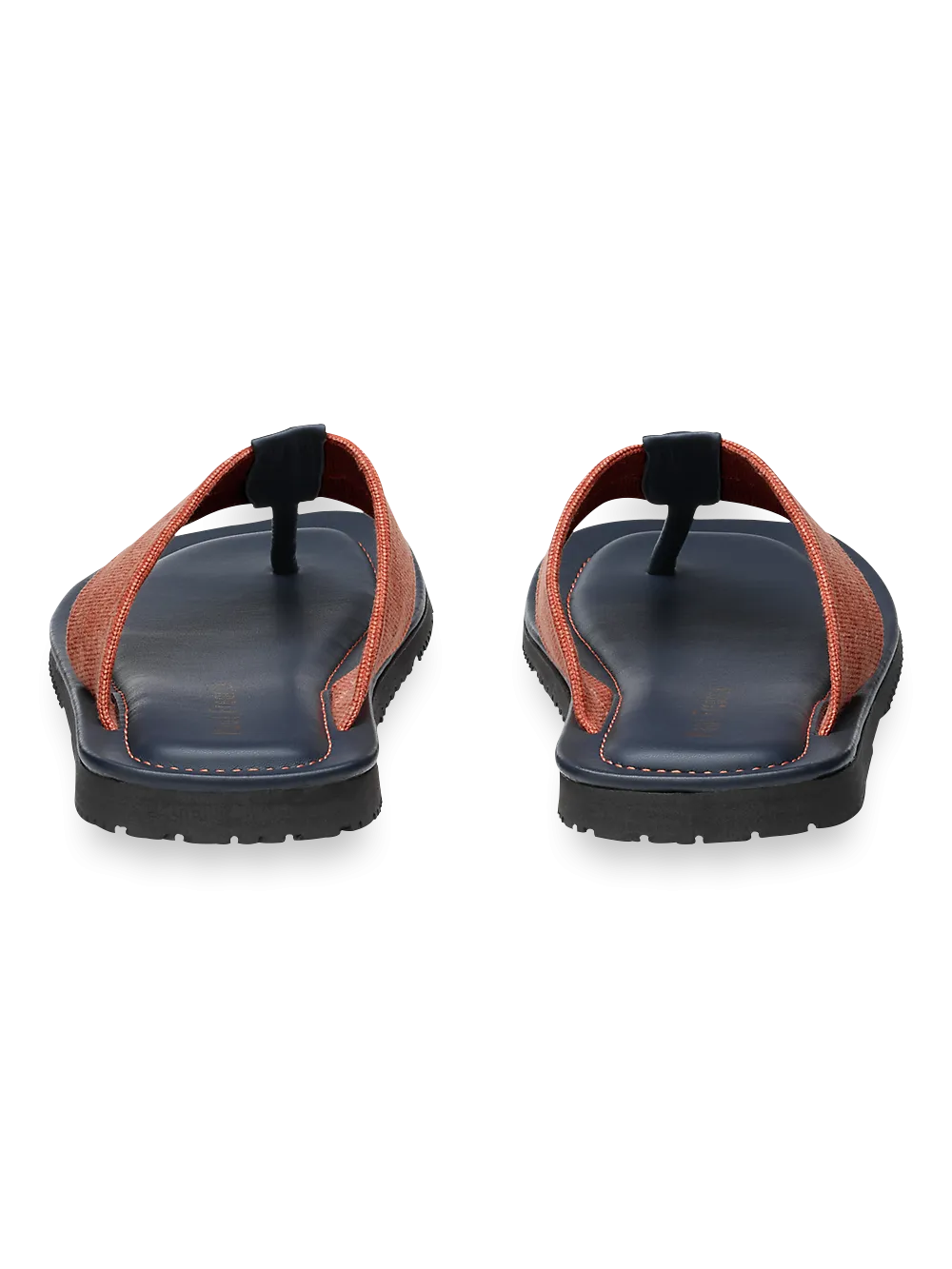Leigh Sandal - Orange/navy