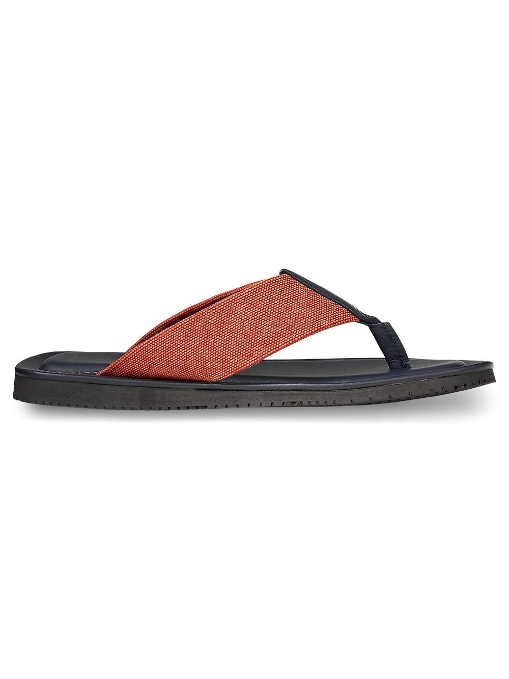 Leigh Sandal - Orange/navy