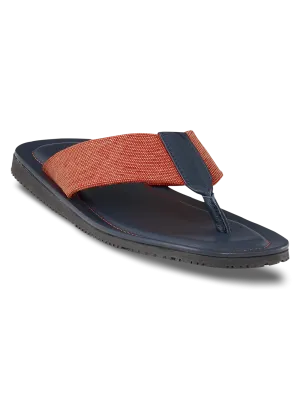 Leigh Sandal - Orange/navy