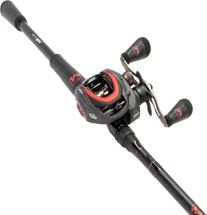 Lew’s MACH Jacked Baitcast Reel and Fishing Rod Combo, HM50 Graphite Rod, Tanso Tech Reel Frame and Sideplate, Carbon Fiber Drag System, 7.5:1 Gear Ratio