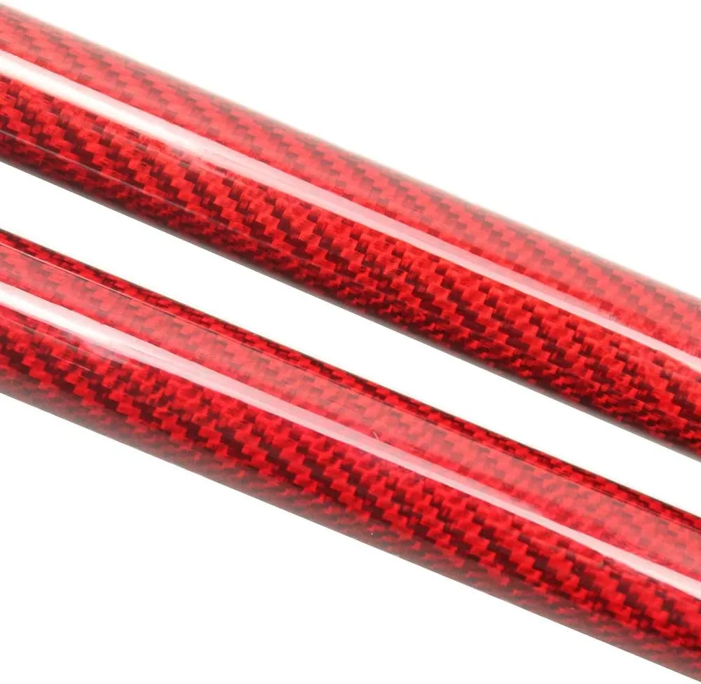 Lift Support Struts for Honda Accord 10th CV1 CV2 CV3 2018 2019 2020 2021 2022 2023 Modify Front Hood Bonnet Gas Spring Shocks Damper Carbon Fiber Prop Rod (Red Carbon Fiber)