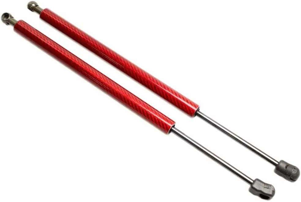 Lift Support Struts for Honda Accord 10th CV1 CV2 CV3 2018 2019 2020 2021 2022 2023 Modify Front Hood Bonnet Gas Spring Shocks Damper Carbon Fiber Prop Rod (Red Carbon Fiber)