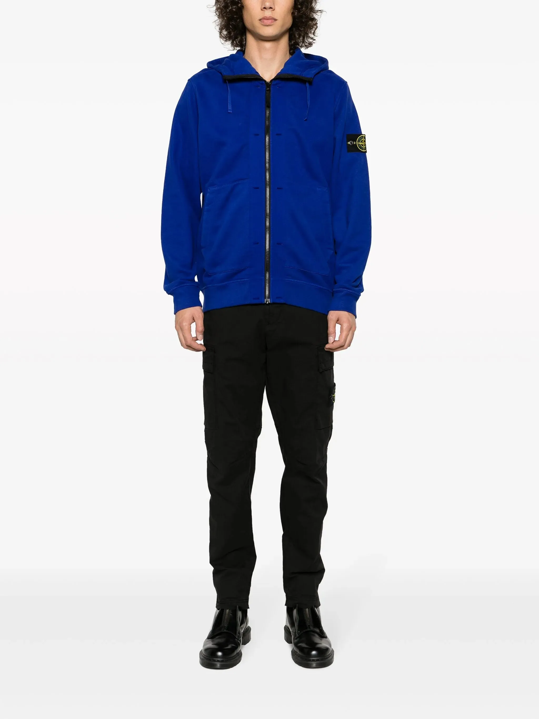 Limited-time offer trousers Compass-patch slim-cut Fully integrated