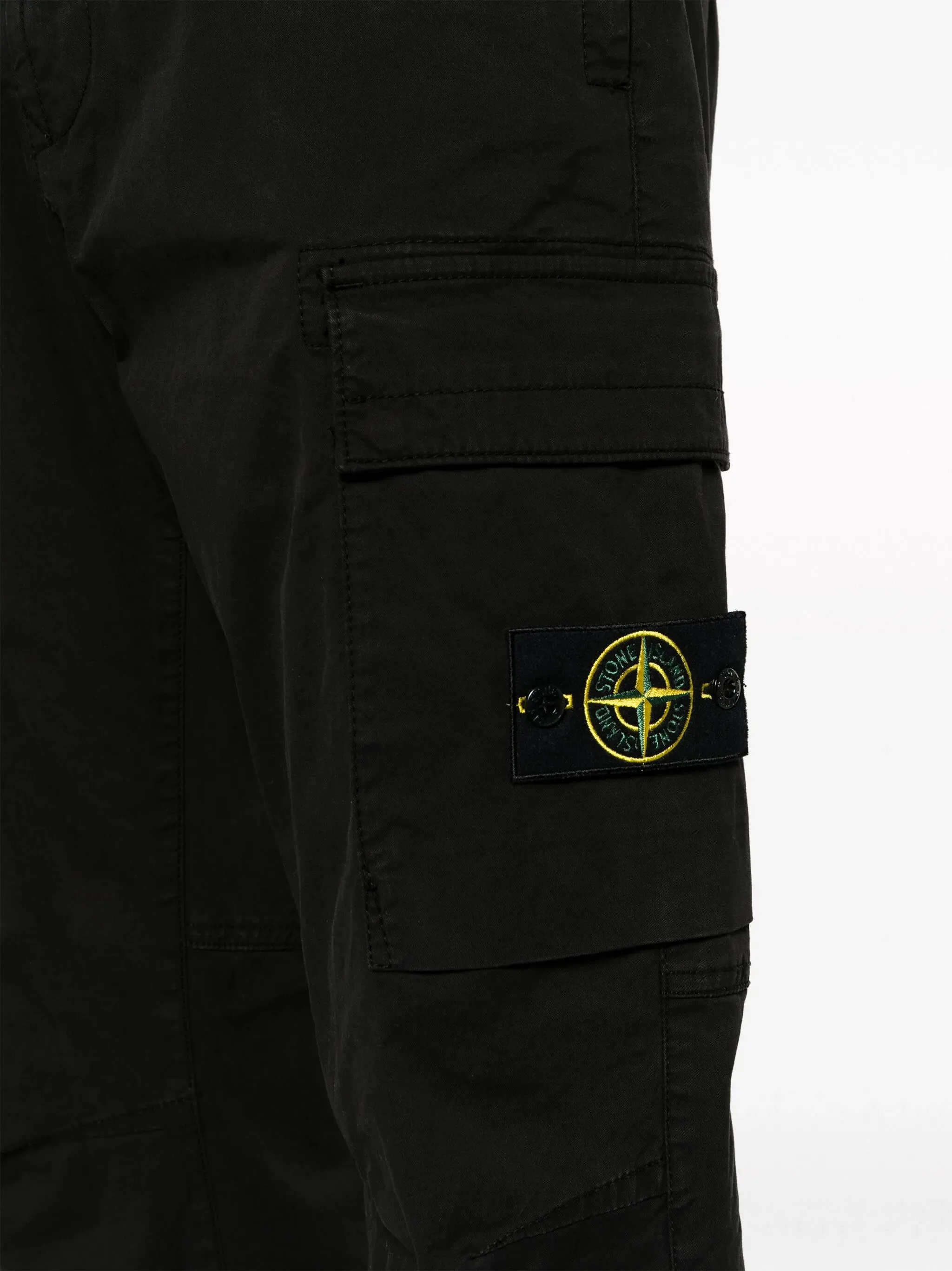 Limited-time offer trousers Compass-patch slim-cut Fully integrated