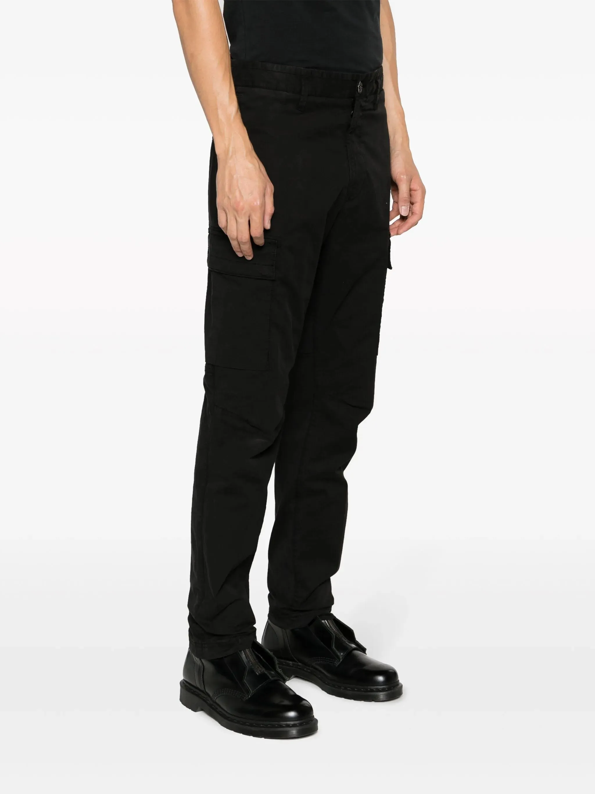Limited-time offer trousers Compass-patch slim-cut Fully integrated