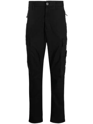 Limited-time offer trousers Compass-patch slim-cut Fully integrated