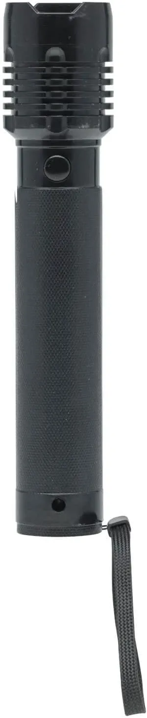 LitezAll Bask Solar Powered Flashlight - 4-Hour Rechargeable Tactical Flashlights, Weather Resistant, Car Flashlight/Emergency Lights in One, Great for Camping, Hiking, Security and Emergency Use