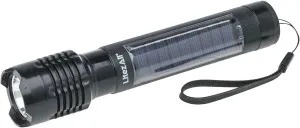LitezAll Bask Solar Powered Rechargeable Flashlight, 4-Hour Charge Time, Weather Resistant Tactical Light for Camping, Hiking, Emergency Kits, Vehicle Use, and Off-Grid Adventures