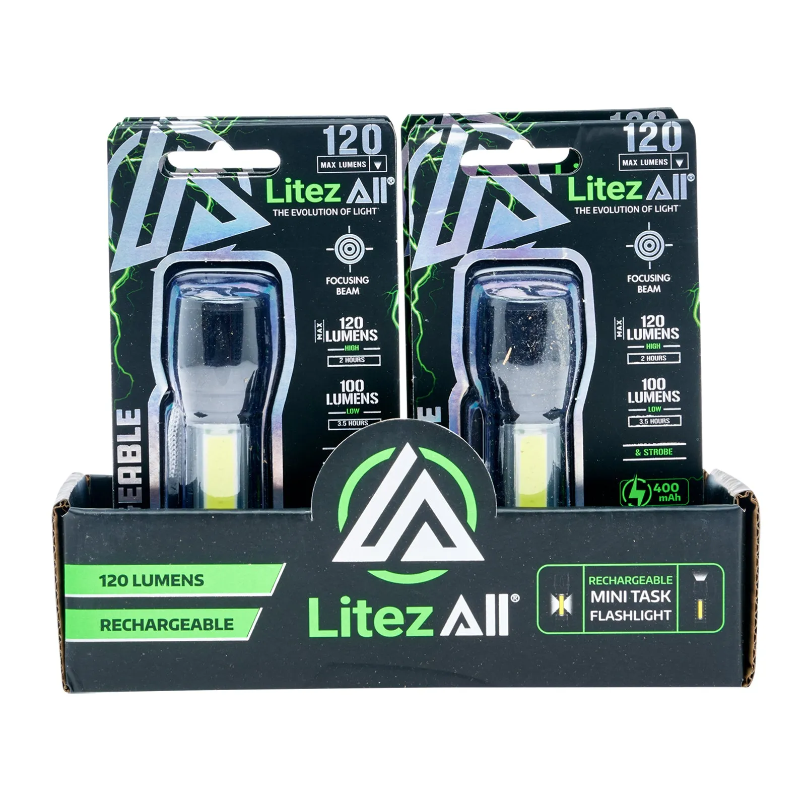 LitezAll Mini Rechargeable Flashlight & Task Light