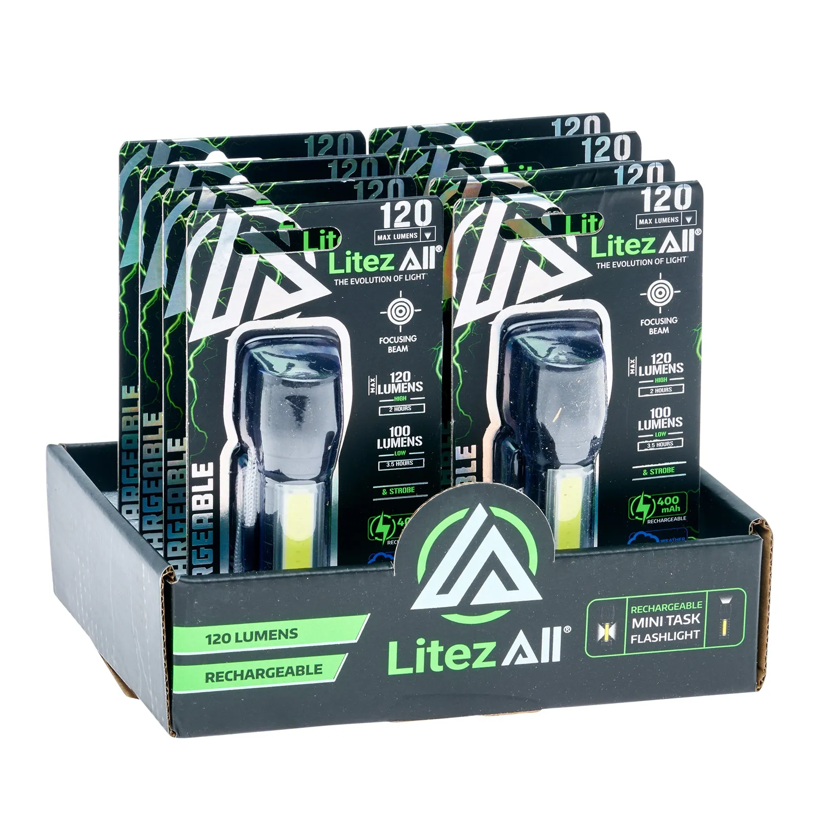 LitezAll Mini Rechargeable Flashlight & Task Light