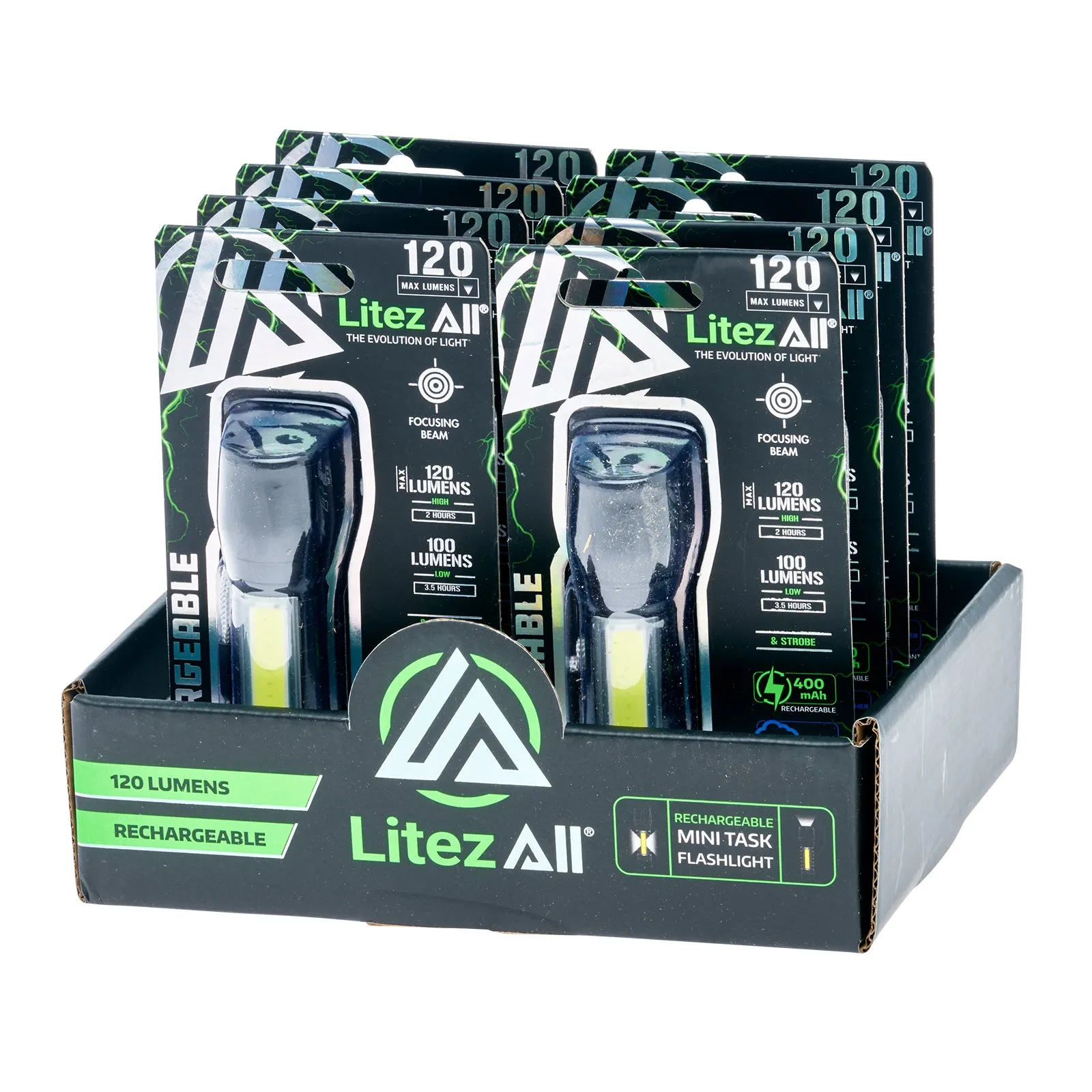 LitezAll Mini Rechargeable Flashlight & Task Light