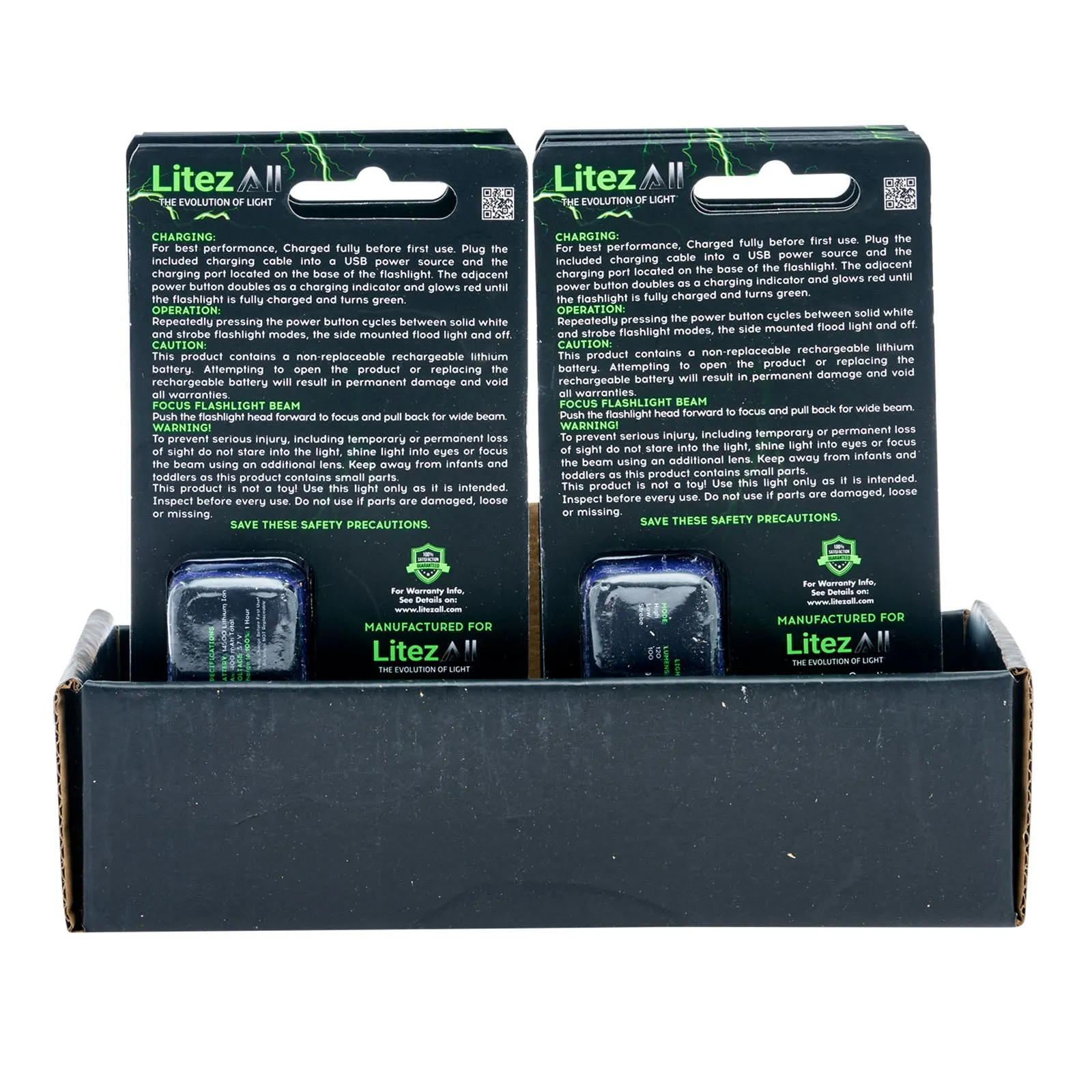 LitezAll Mini Rechargeable Flashlight & Task Light