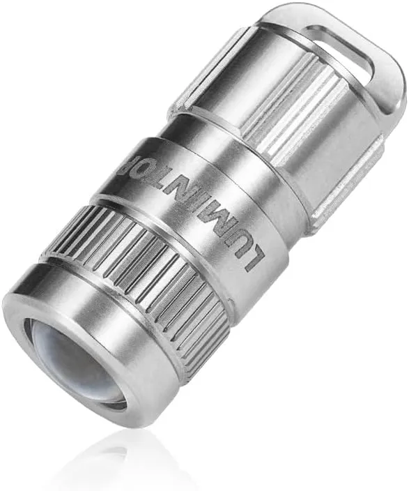 LUMINTOP EDC Pimi 2.0 Thumb-Size Keychain Flashlight 100 Lumens Titanium Alloy Mini Flashlight IPX-8 Waterproof Ultra-Compact EDC Light