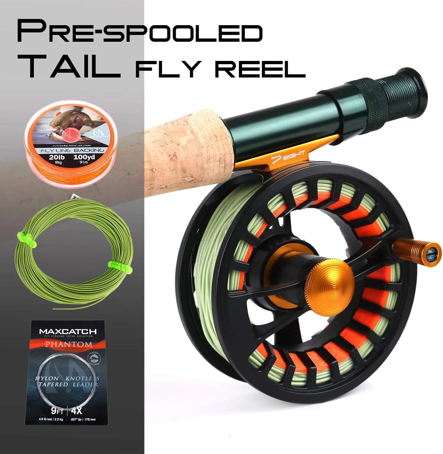M MAXIMUMCATCH Maxcatch Alltime Travel Fishing Rod-Ultra Compact for Backpacking 8-Piece 9ft with Rod Tube (Size: 5/6/8wt)
