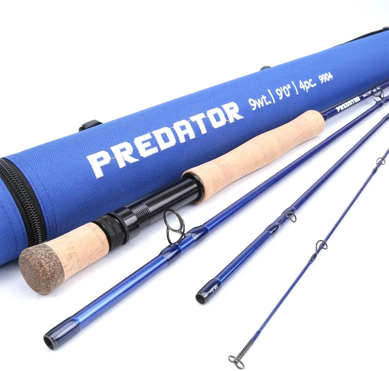 M MAXIMUMCATCH Maxcatch Predator Big Game and Saltwater Fly Fishing Rod: 7'11''/9'/9'2''/10', 4-Piece, 8/9/10/11/12 Weight