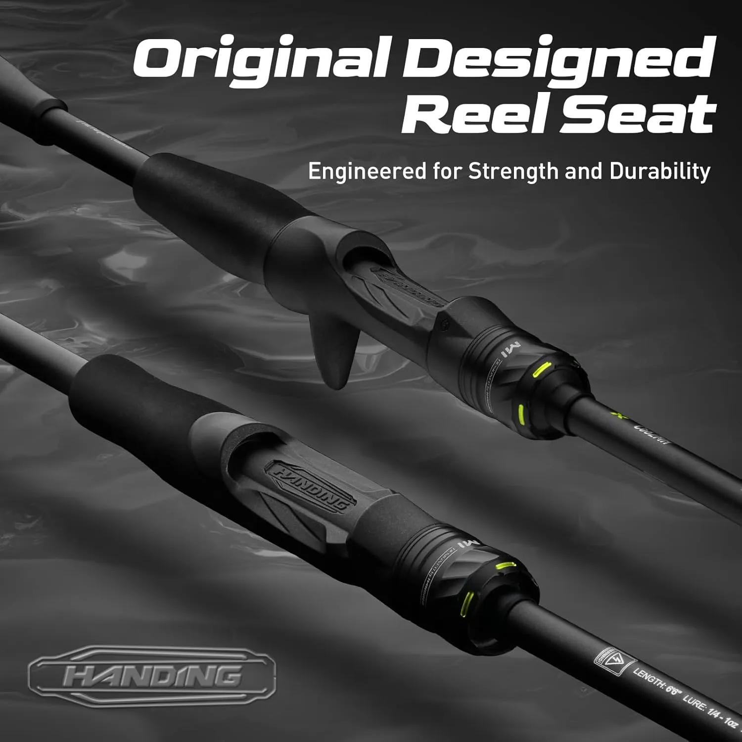 M1 Fishing Rod Baitcaster, Baitcaster Rod for Bass Fishing 6'6"-7'3" Freshwater, 24T Carbon Fiber Casting Rod Medium to Heavy, Fuji O A Guides, 1 Piece and 2 Pieces Fishing Rod