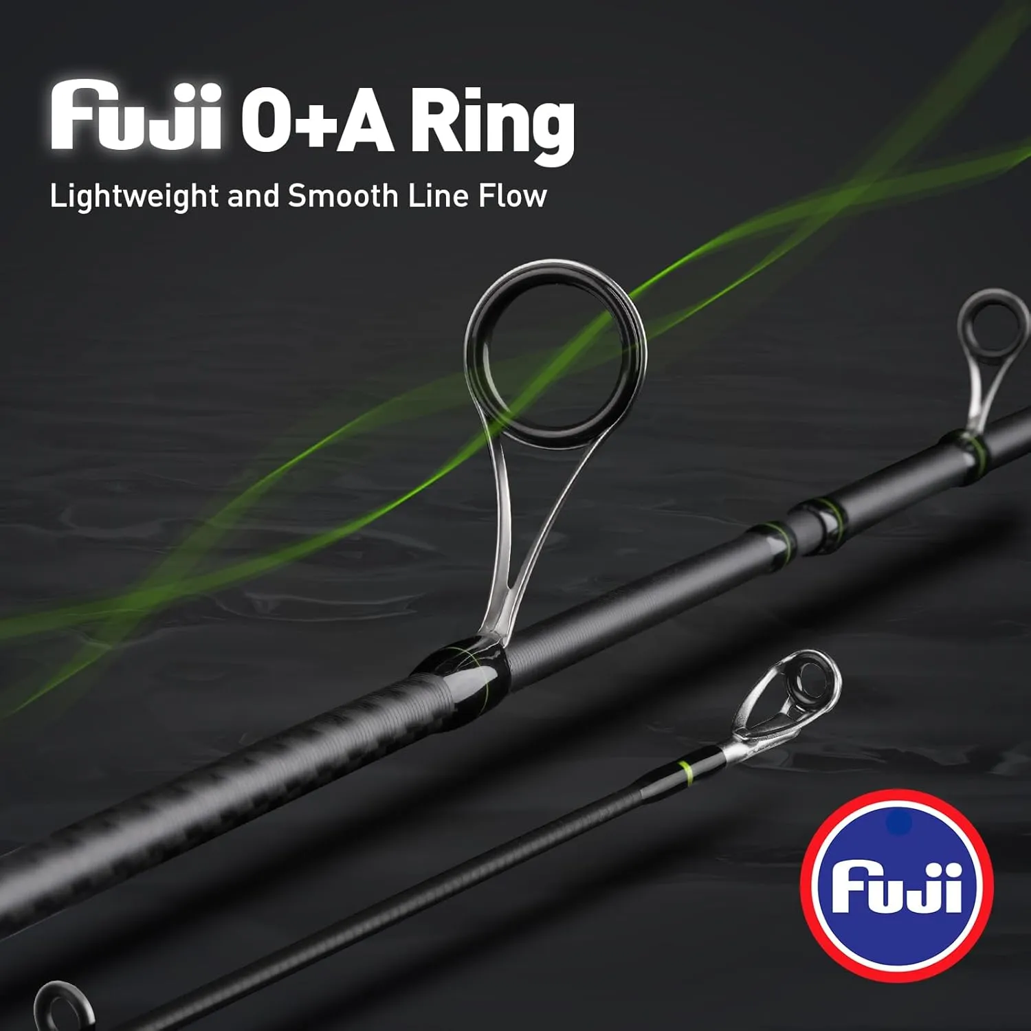 M1 Spinning Rod, Basss Fishing Rod 24T Carbon Fiber, Spinning Fishing Rod 5'6"-7' Ultralight to Medium Heavy, Fuji O A Guides, EVA Carbon Fiber Handle, 1 Piece and 2 Pieces